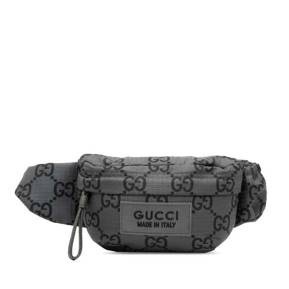 Gucci Handbags - GUCCI Authentic Gray Leather Fanny Pack